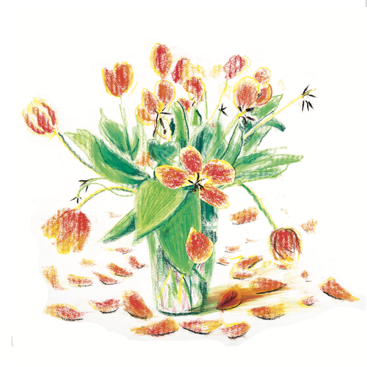 Artists on Cards Ltd SQL071 Tulips  