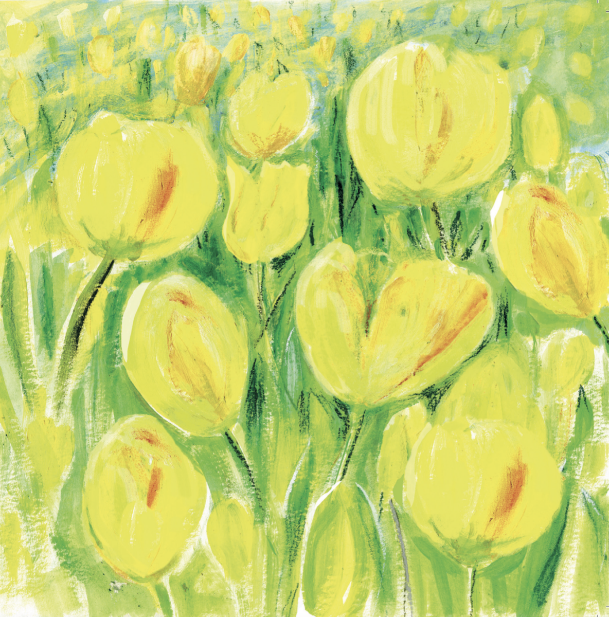 Artists on Cards Ltd SQL561 Tulip Field  