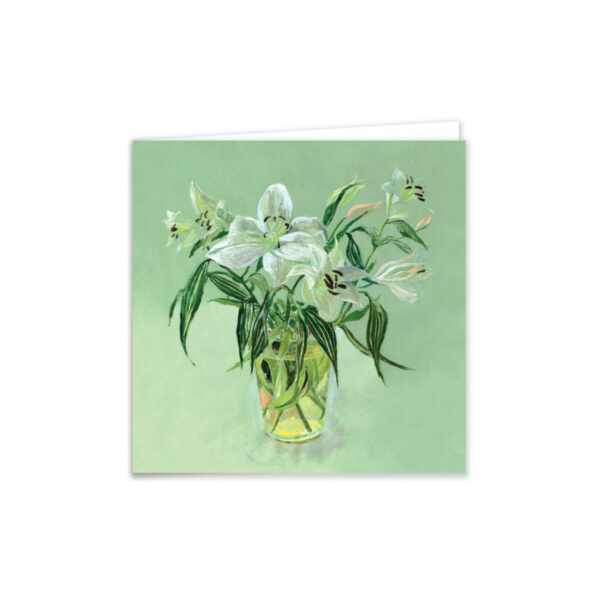 Glass Vase and White Lillies. - Image 2